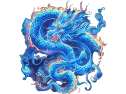 Adesivos de parede de desenho animado do Poderoso Dragão Azul para decoração de casa, adesivos personalizados para carros.