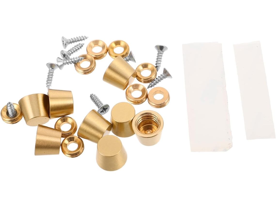 Luxshiny Conjunto De 8 Pés Latão Para Caixa Joias Com Base Antigo Bandejas Madeira, Elegantes