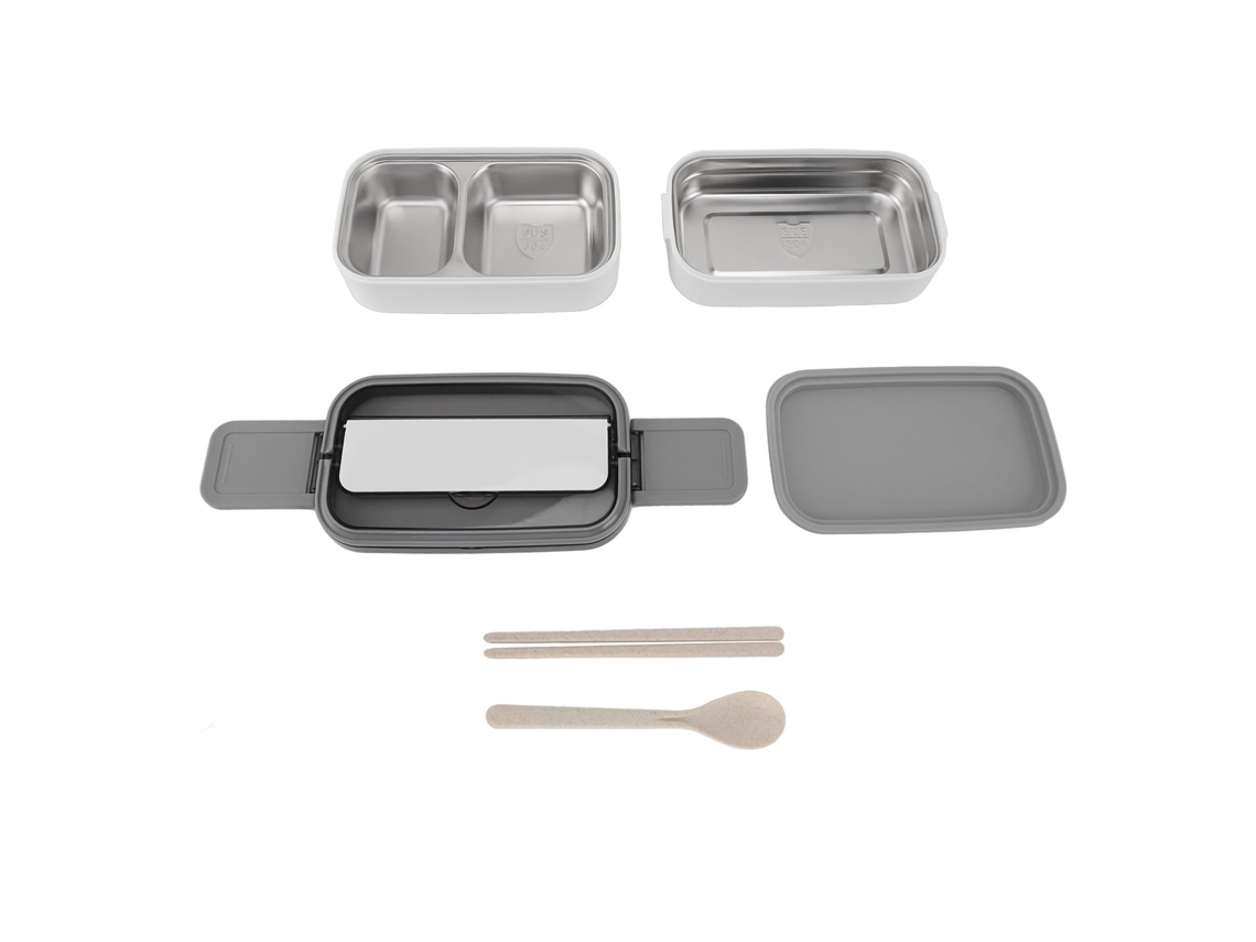 Caixa de Almoço LAXISCREED Inox Segura Micro ondas