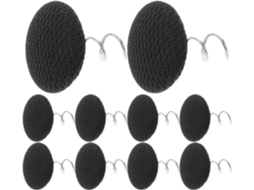 Clipes Para Lençol Kesyoo, 50 Peças, Prendedores De Metal 17mm, Revestimento De Tecido Preto, Antiderrapantes Para Saia
