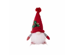 Enfeite de Natal Chapéu Gnome High End Luzes Boneca Rudolf Malha