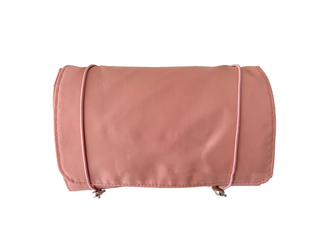 Bolsa de maquillaje enrollable Vante con 4 bolsillos con cremallera desmontables para viajes