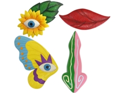 Kichouse Árvore Decorativa com Rostos Enfeite de Árvore Às Intempéries para Jardim, Feito de Resina Ornamentos CHABERLU