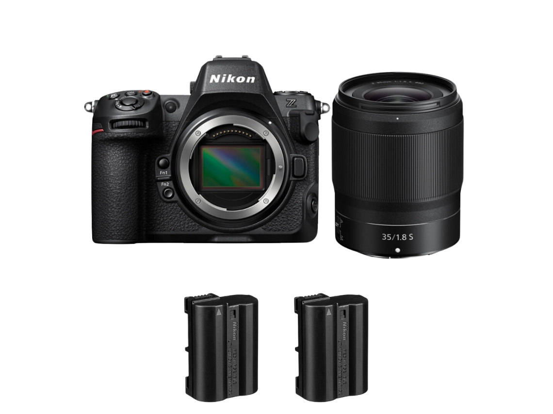 Z8 + Z 35mm F/1.8 S + 2 Nikon En el15c Máquina Fotográfica Híbrida Full frame + Ebook “20 Dicas para Fotos Que Impressionam” NIKON