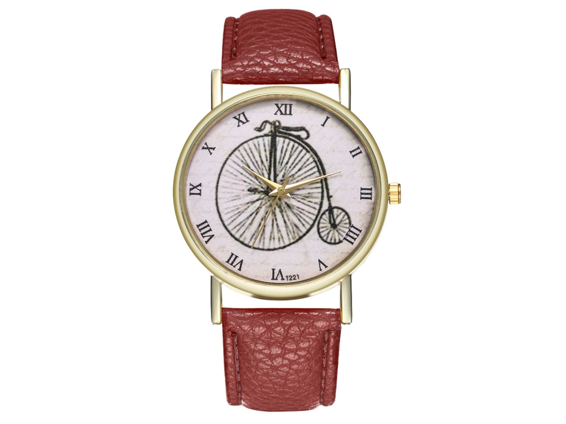 Relógio de Pulso de Casal com Pulseira de Couro Pu Fashio