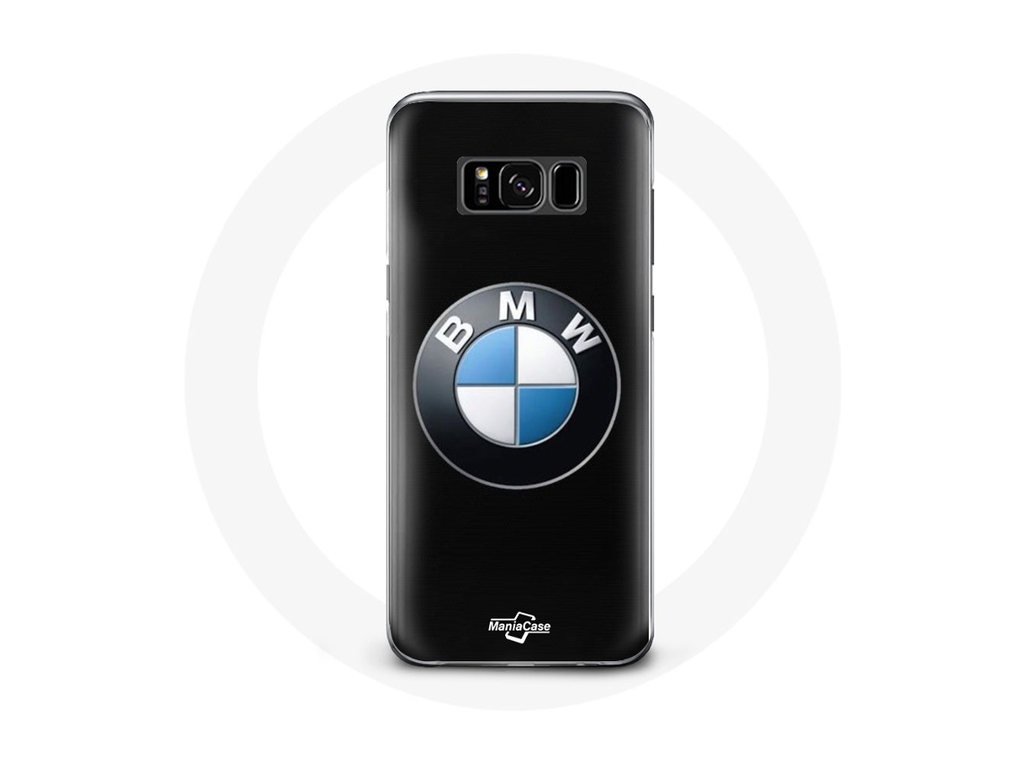 Capa para Samsung Galaxy S8 plus BMW logotipo Fundo preto