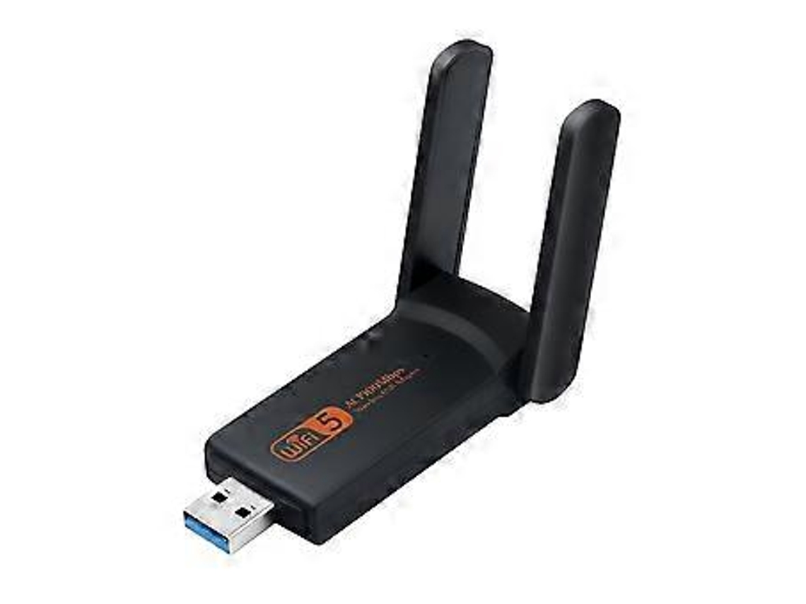 Placa De Rede Sem Fio 2.4g/5.0g Para Computador Desktop Com Suporte Para Windows Xp Vista Adaptador Usb Wifi De Banda Dupla 1900mbps Slowmoose