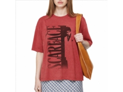 Rockinstone Scarface Movie Heather Red Adult T-shirt Size:s