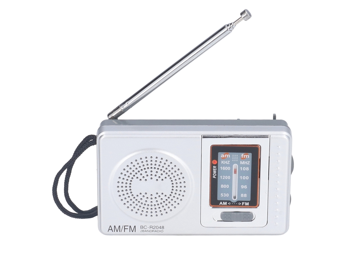 Primerox rádio Am Fm Portátil Bateria Operado Material Plástico À Prova D'água Bc r2048