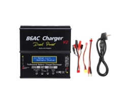 Carregador Descarregador Inteligente De Equilíbrio B6ac V2 80w 7a Alumínio Cabo Incluído Plugue Eu 220v Preto