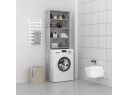 Vidaxl Armário Para Máquina Lavar Roupa 64x24x190 Cm Cinzento-cimento