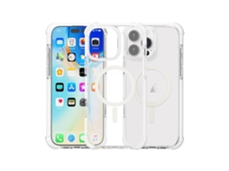 Capa De Acrílico Transparente À Prova De Choque Para Iphone 16 Pro - Magnética - Magsafe