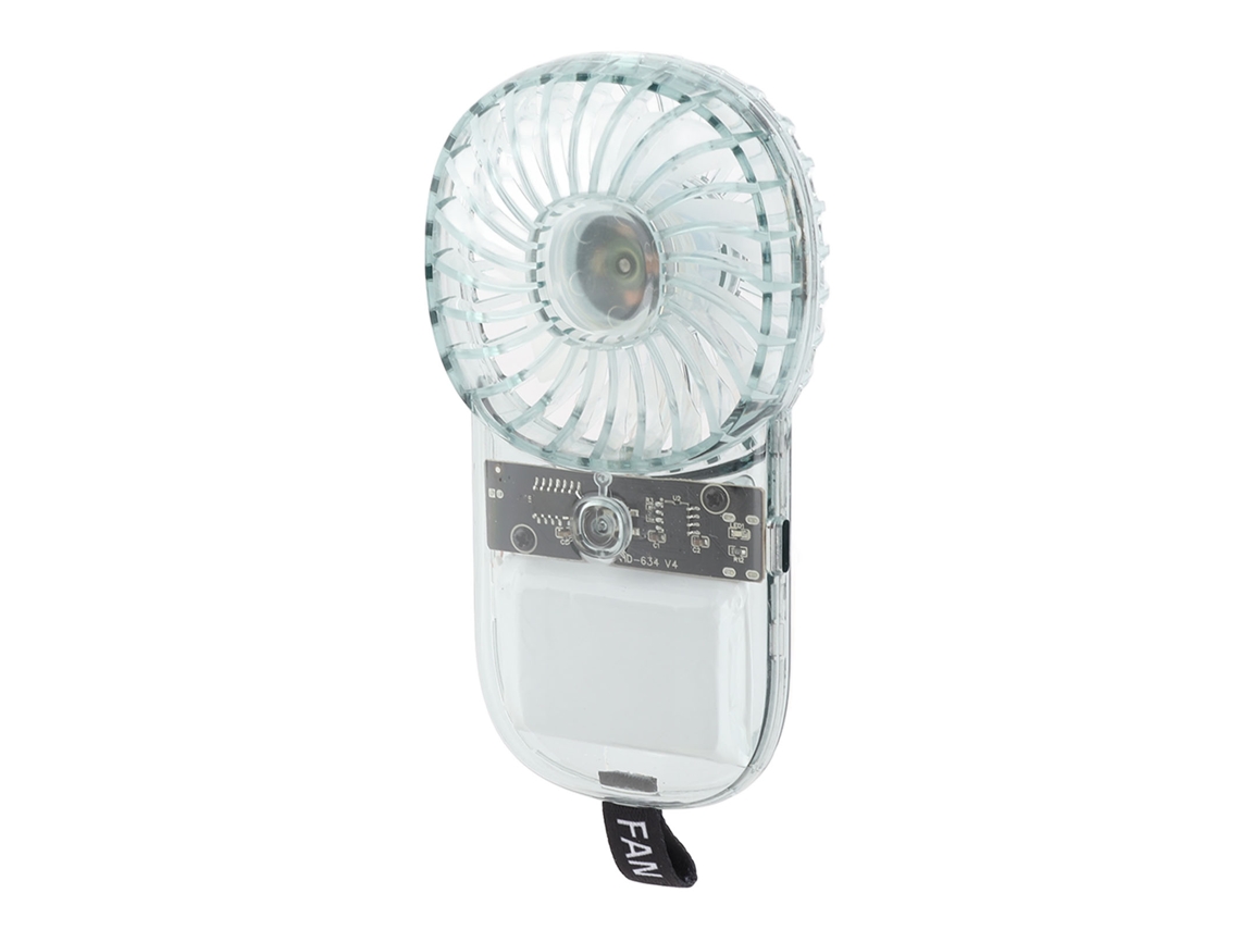 Ventoinha Dobrável Transparente Laxiscreed Mini Portátil E Usb Recarregável Para O Seu Bem-estar