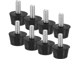 Popetpop 12 Peças Pés Niveladores De Borracha Ajustáveis Para Móveis, Mesas, Cadeiras, Sofás, Armários, Com Parafuso
