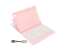 Aetheria capa de Couro para Tablet Ios 10.2/10.5 Polegadas com Slot para Caneta e Teclado Rosa