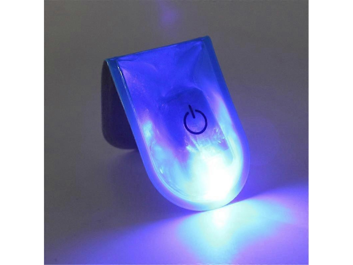 Omni-luz De Segurança Led Reflexiva Magnética Para Deportes Ao Ar Livre Ciclismo Correr Bicicleta Clip Intermitente Azul
