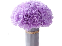 Flores Artificiais de Hortênsia Roxa, Pacote com 10 Unidades, para Casamentos, Festas e Buquês de Noiva. AQUAFORGE