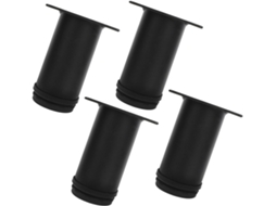 Sewroro Conjunto De 4 Pés Móveis Ajustáveis Em Aço Inoxidável Com Anel Antiderrapante E Resistente A Arranhões Para