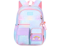 Mochila Infantil, Galáxia, Azul, Aulas