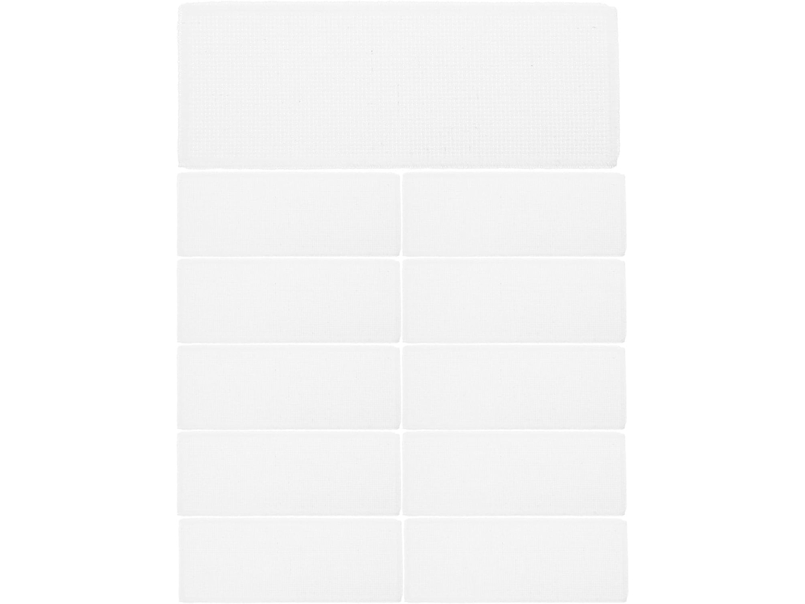 Conjunto De 12 Marcadores De Tecido Em Branco Para Bordado Em Ponto Cruz , Ideais Para Confecção De Marcadores, Gokoco (branco)