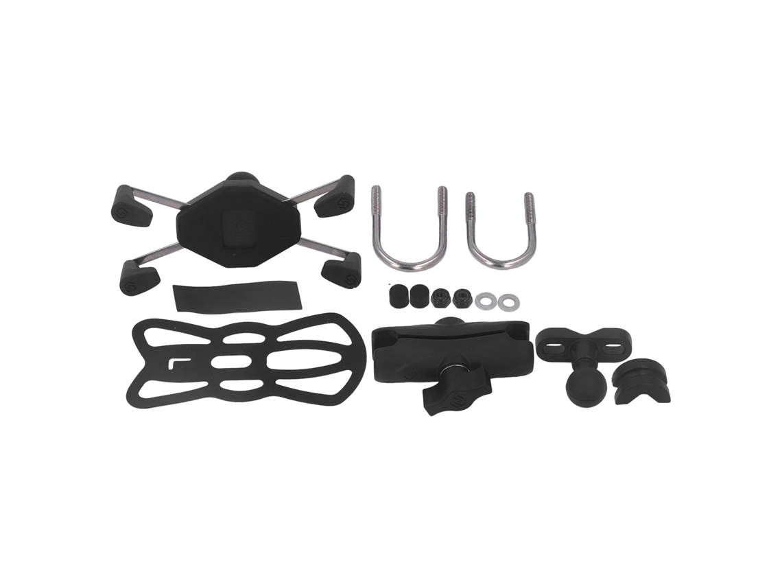 Suporte Universal Para Celular De Moto Com Anti-shake E Rotação 360° Clamp Para Guidão De Bicicleta
