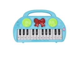 Primerox brinquedo Piano Infantil 14 Teclas Musical Educativo Multifuncional para Bebês Azul
