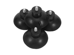 Amosfun Conjunto De 4 Pés Borracha Rosqueados Para Nivelamento Móveis E Armários Design Em Preta