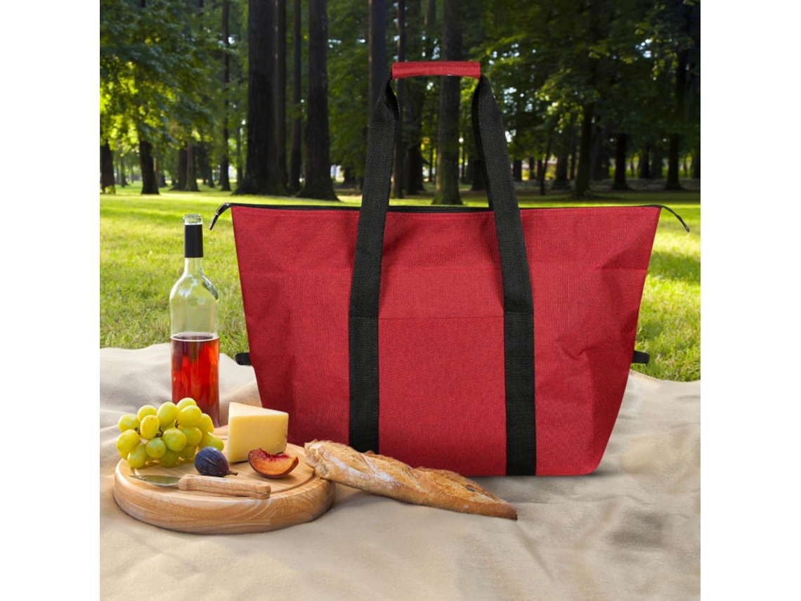 Saco Térmico De Picnic De Grande Capacidade - Cesto De Camping Portátil Para Viagens E Alimentos