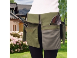 Bolsa Porta-ferramentas, Em Lona, 4 Bolsos, Ajustável, Para Jardinagem, Floricultura, Poda E Trabalhos Manuais
