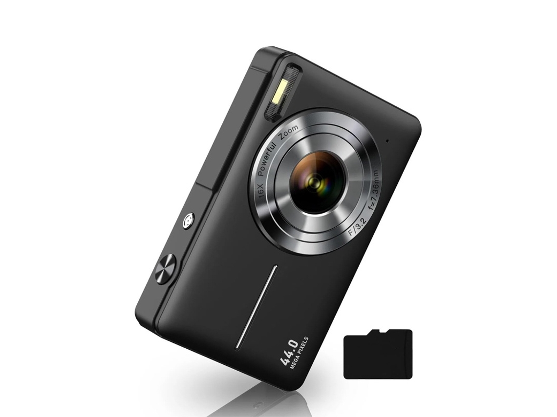 Câmera Digital Infantil 44mp 1080p - Presente De Aniversário Para Crianças (preta)