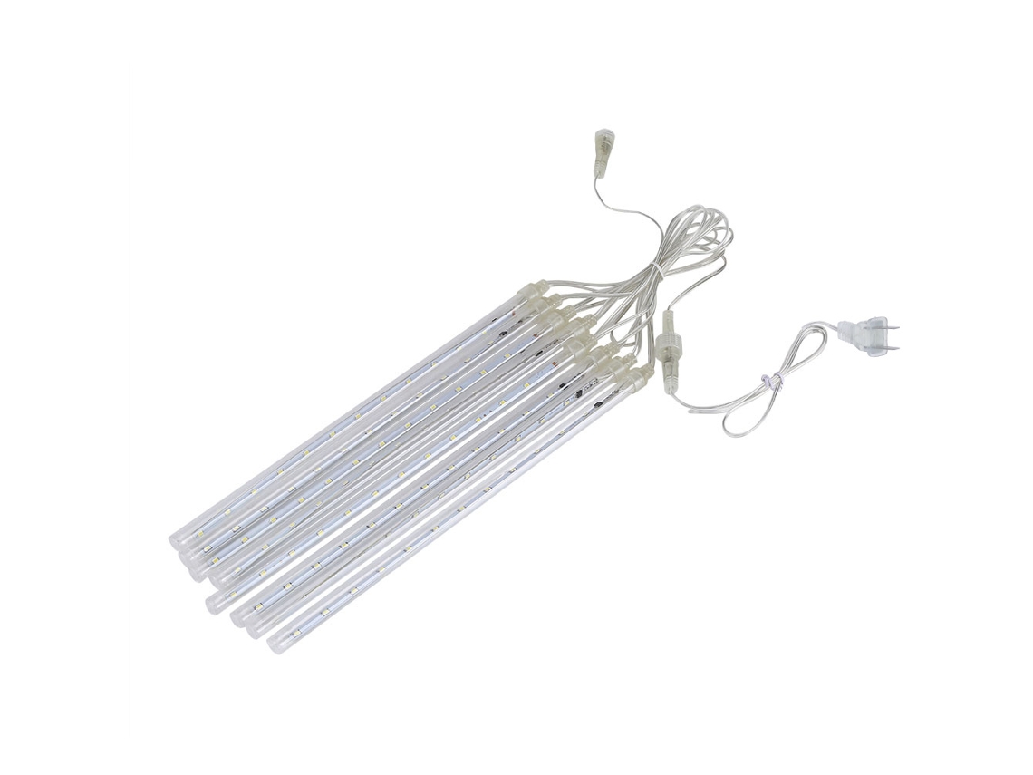 Luzes de natal led smd2835 tubos à prova d'água 8pcs 30cm azul decoração externo festa | S/MARCA