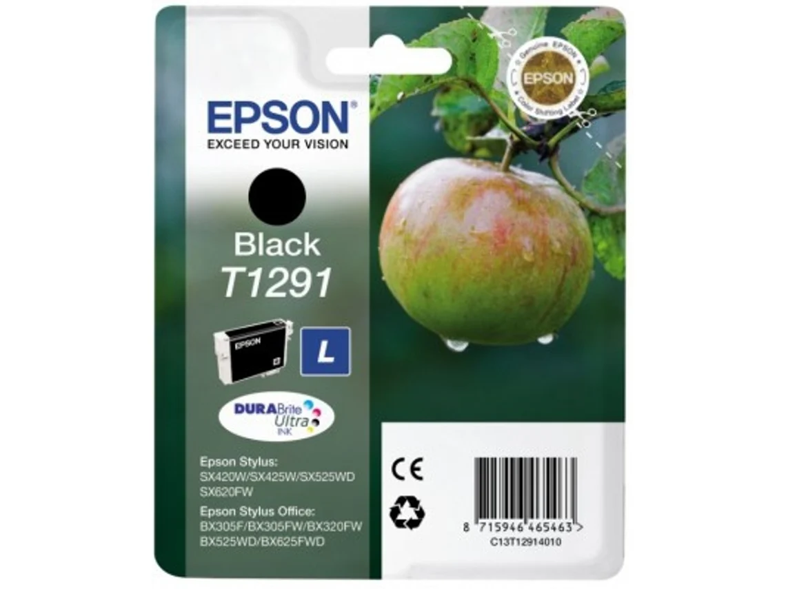 Tinteiro EPSON T1291 Preto (C13T12914021)
