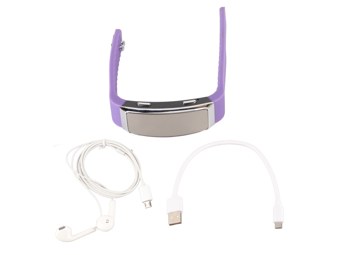 Aetheria relógio Gravador de Voz Ativado por Voz com Redução de Ruído Pulseira 8gb Roxo