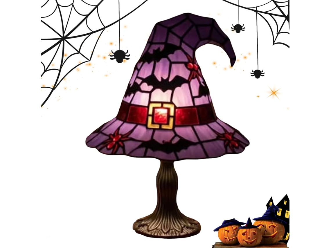Mesa de centro em formato gótico Chapéu Bruxa, decoração misteriosa para sala de estar, quarto, Halloween, quarto, casa.