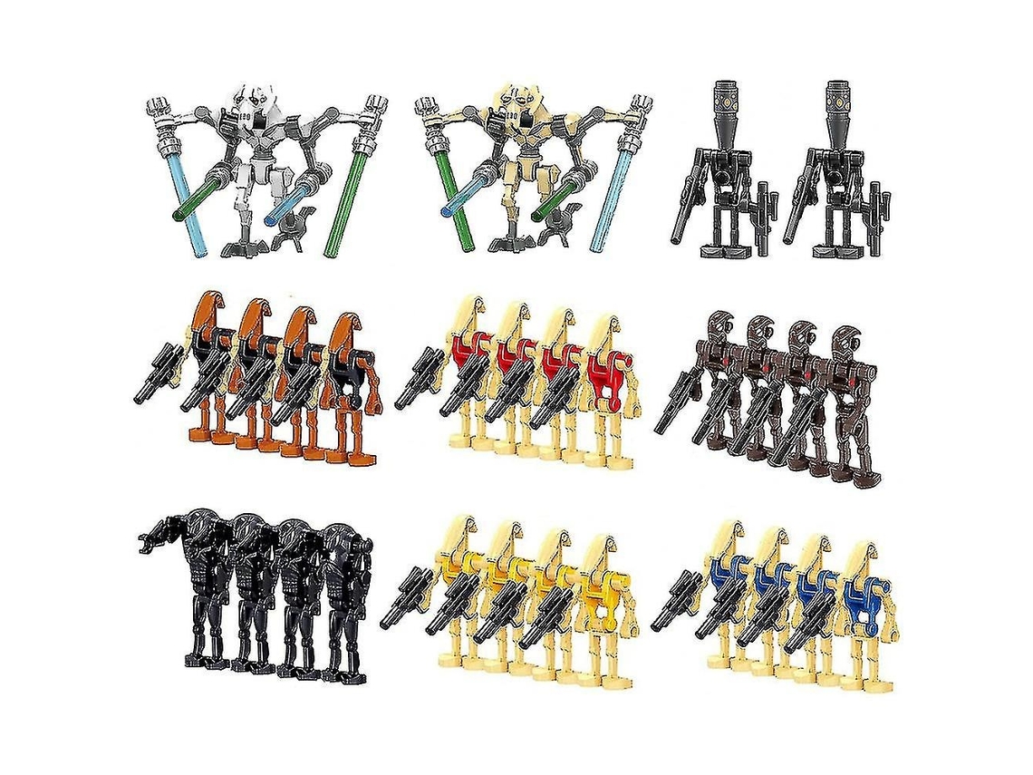 Lurelia Conjunto De 28 Soldados, Generais E Droides Com Acessórios, Minifiguras De Blocos
