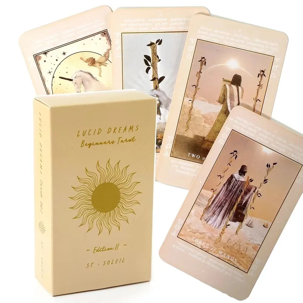 Baralho De Tarot Introdutório Para Sonhos Lúcidos, Jogo De Cartas Para Festas De Adivinhação Do Destino