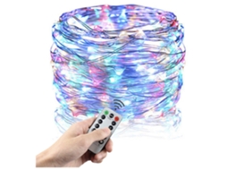 Cordão De Luzes Led, 5 M, Em Cobre, Comando Remoto, Usb, 8 Modos, Para Decoração De Casa, Festas, Jardim E Eventos