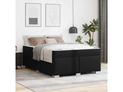 Vidaxl Estrutura Da Cama Preto 140 X 200 Cm Tecido