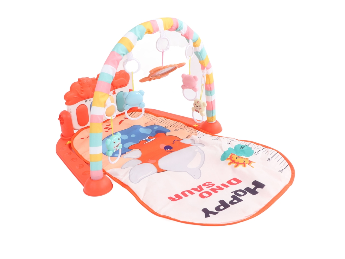 Mali tapete de Atividade Musical Baby Gyms com Piano para Bebês e Crianças Pequenas Laranja