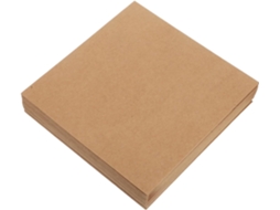 20 Envelopes Carrées Em Papel Kraft Épaissi, Resistentes À Déchirure, Fácil De Transportar, Para Convites E