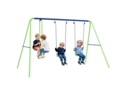 Conjunto Balanço 3 em 1, Frente a Frente + 2 Assentos, 180kg, Verde ZENCORE SERVICES