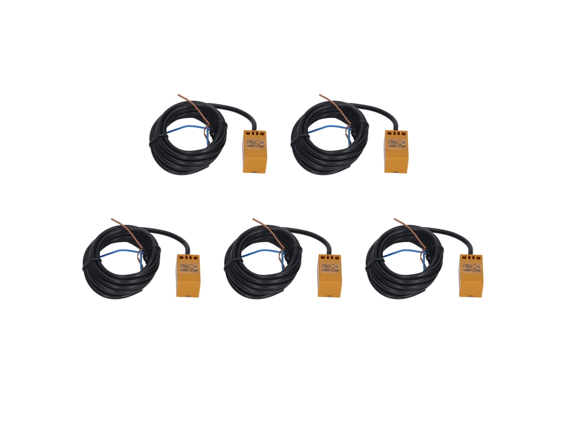 5 Peças Sensor de Proximidade NPN NC IP65 28Hz 90‑250Vca | S/MARCA