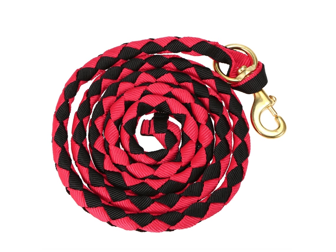 Corda de Guiamento para Cavalo, Trançada, Latão, 2.0m/2.5m/3.0m, Nylon S/MARCA