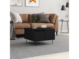 Vidaxl Mesa De Centro 55x55x36,5 Cm Derivados De Madeira Preto