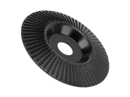 Disco de desbaste e conformação de carboneto de tungstênio resistente ao desgaste, 125 mm, para trabalhos em madeira (preto)