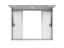 Janela De Serviço Para Food Truck 1248x943mm Com Grelhas Em Alumínio Tekmaquinas