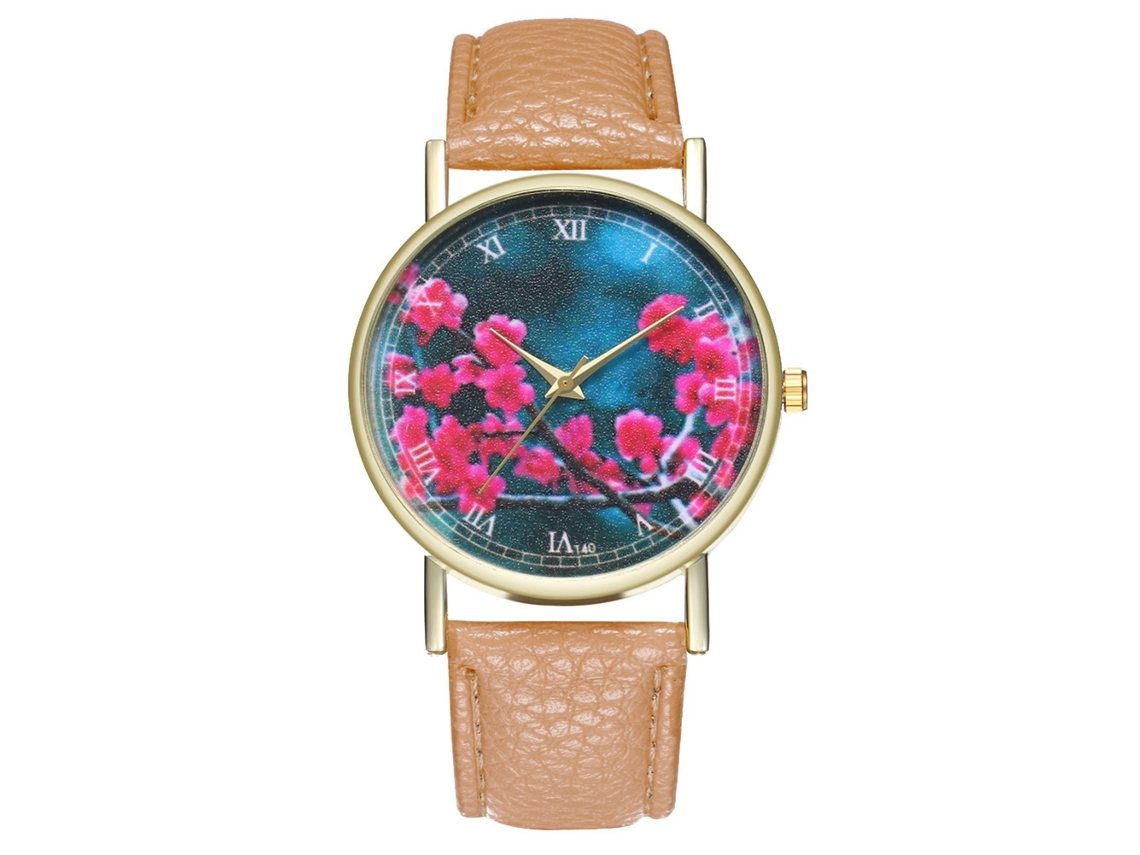 Reloj De Moda Unisex Hombre Mujer Cuarzo Pulsera Beige