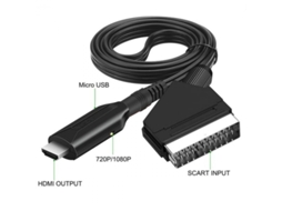 Conversor Scart para HDMI 1080p Slowmoose, adaptador Scart para HDMI tudo-em-um