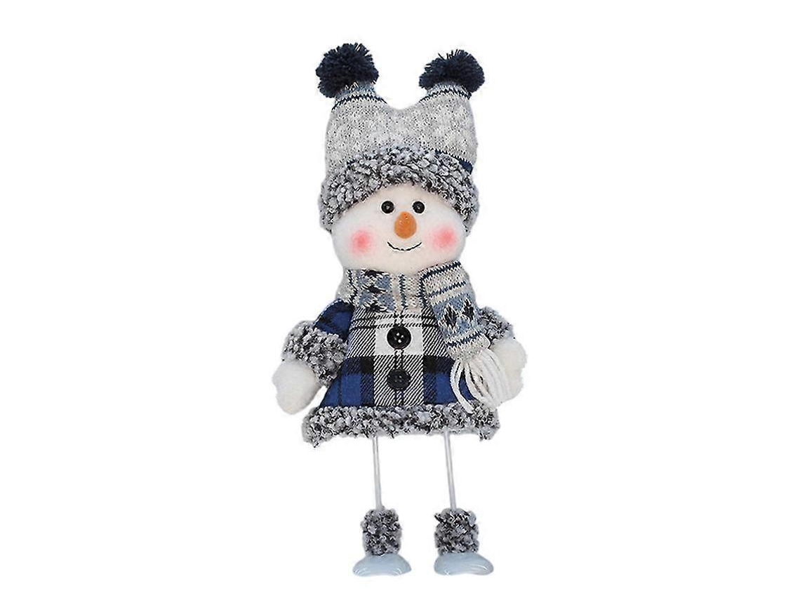 Boneco De Neve De Pelúcia Com Roupas E Esqui, Brinquedo E Decoração