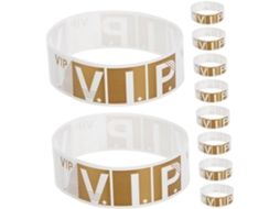 Homsfou 600-pulseiras Impermeáveis Para Festas Em Papel Sintético Dourado